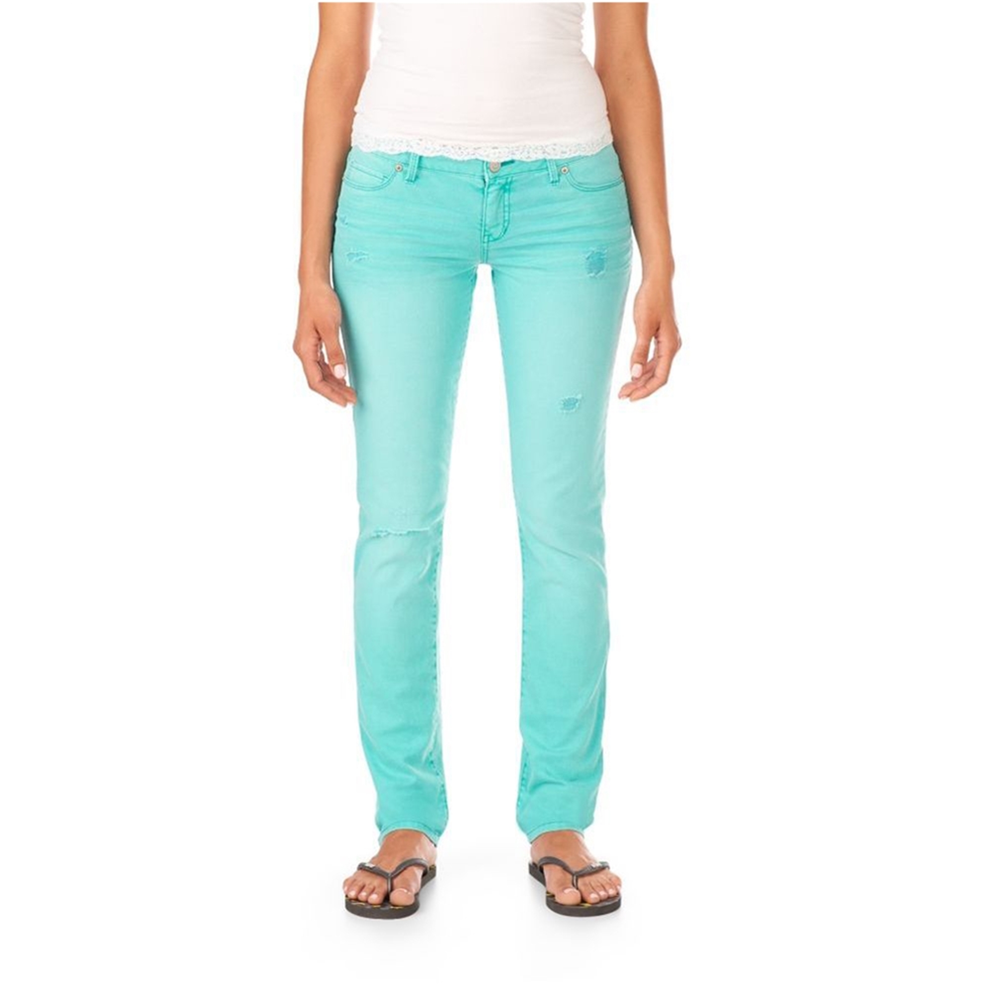 Aeropostale Womens Bayla Low Rise Signature Skinny Fit Jeans
